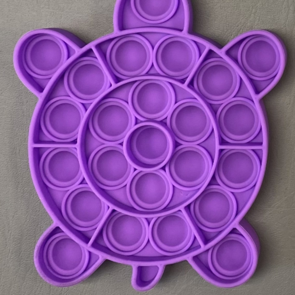 Turtle Pop It Fidget Toy Purple